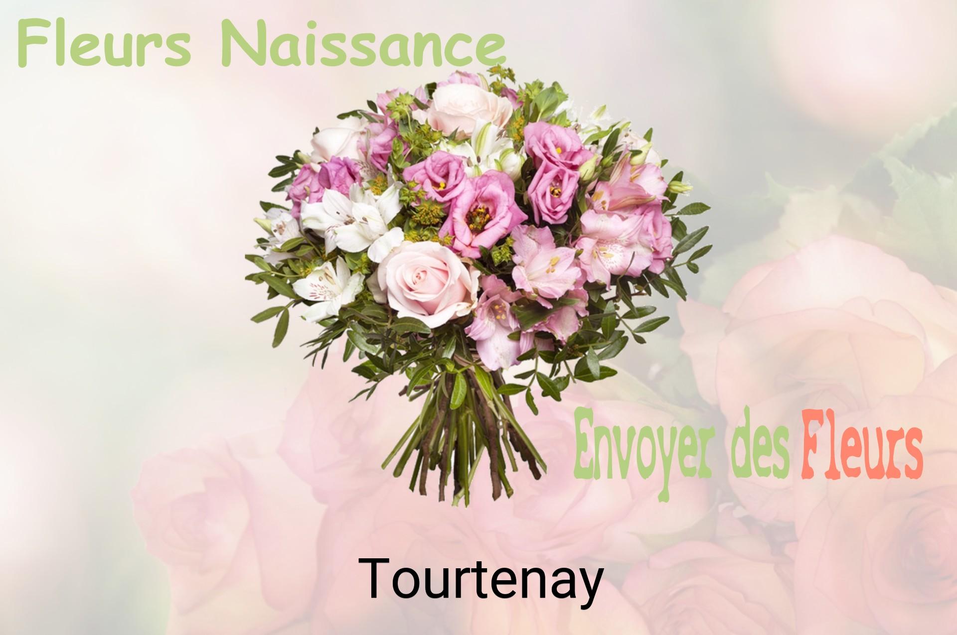 Bouquet de fleurs de naissance livré à Tourtenay